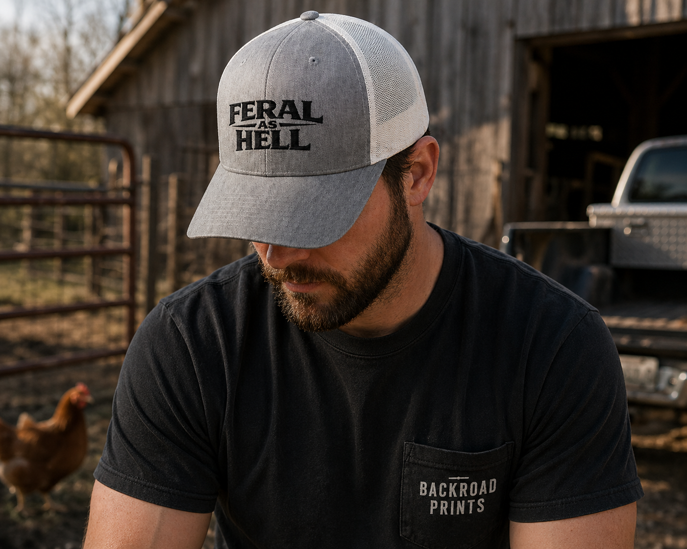 Feral as Hell Embroidered Hat