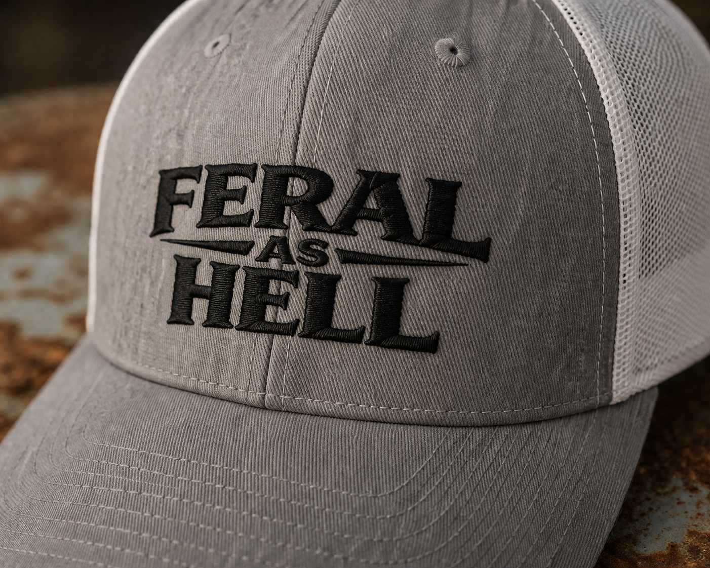 Feral as Hell Embroidered Hat