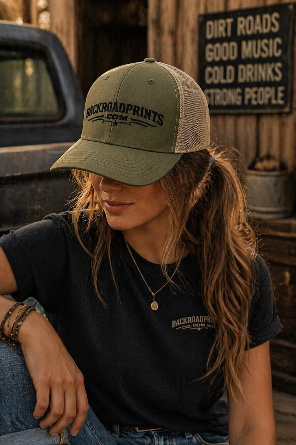 Backroad Prints Logo Embroidered Hat