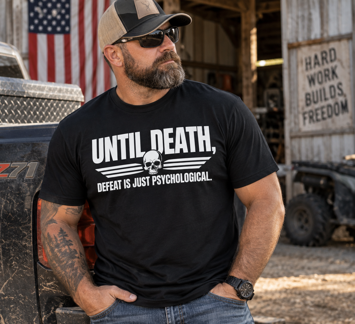 Until Death, Defeat Is Just Psychological T-Shirt