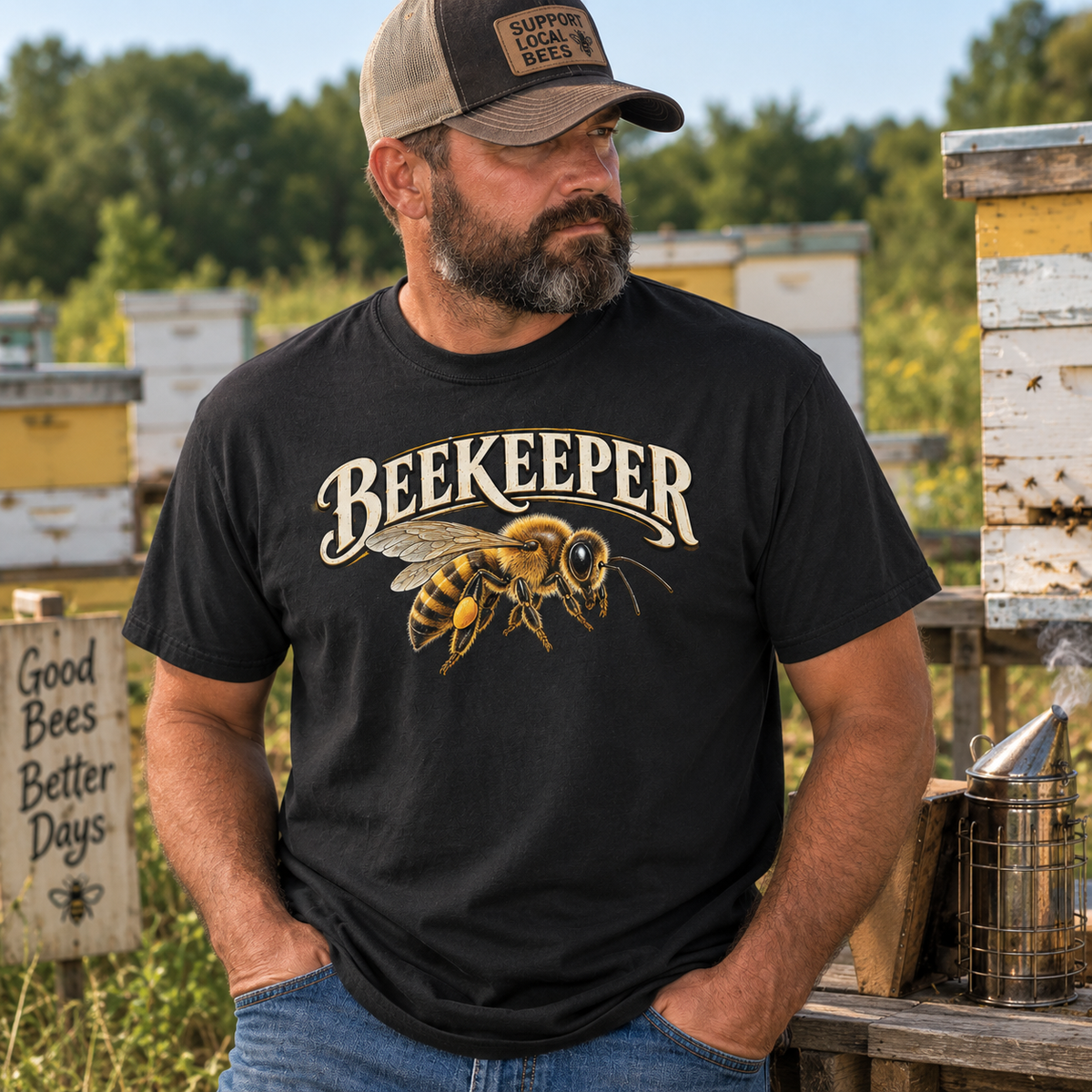 Bee Keeper T-Shirt | Beekeeping & Honey Bee Shirt