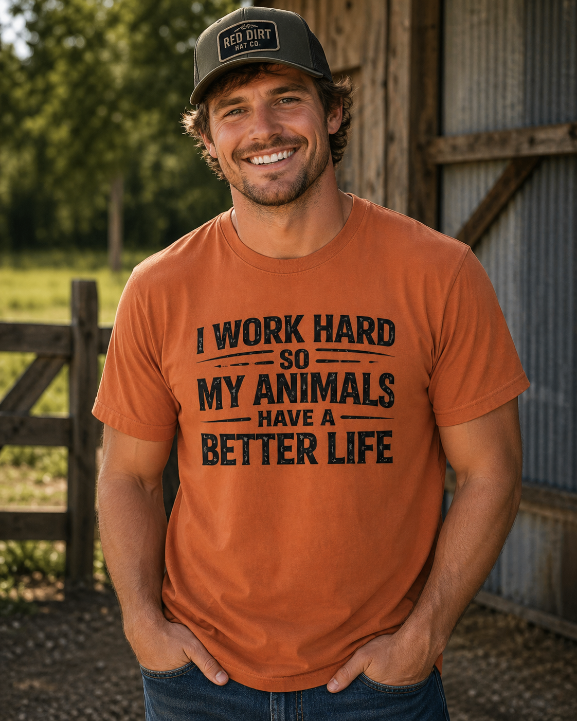 I Work Hard So My Animals Have a Better Life T-Shirt