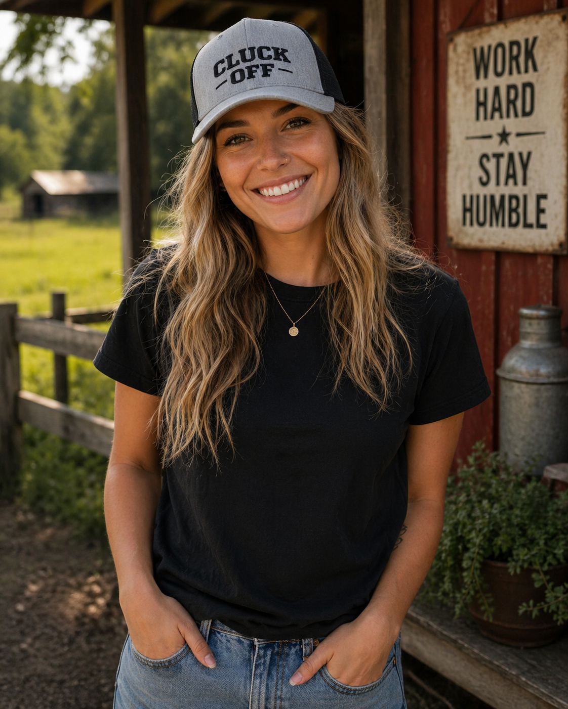 Cluck Off Embroidered Hat