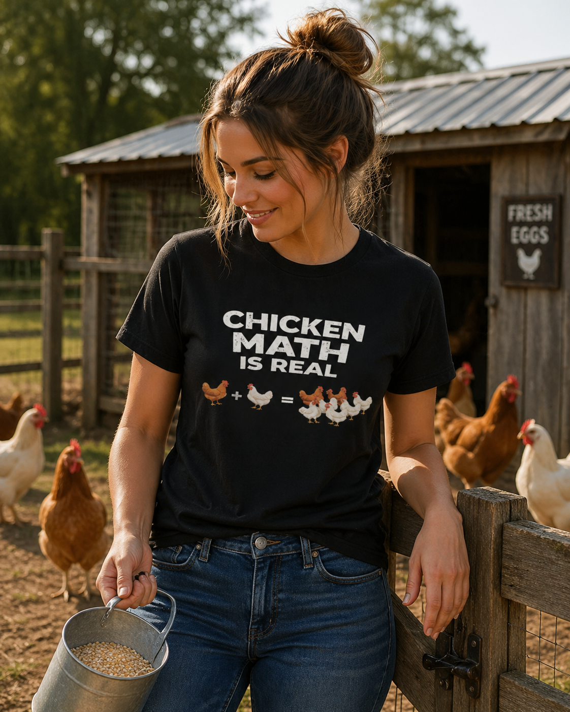 Chicken Math Is Real T-Shirt