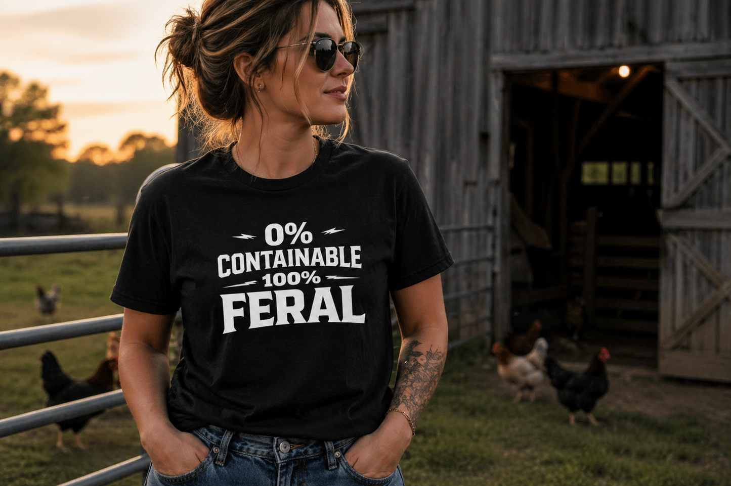 0% Containable 100% Feral T-Shirt