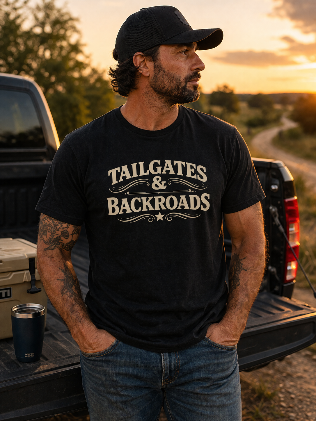 Tailgates & Backroads T-Shirt