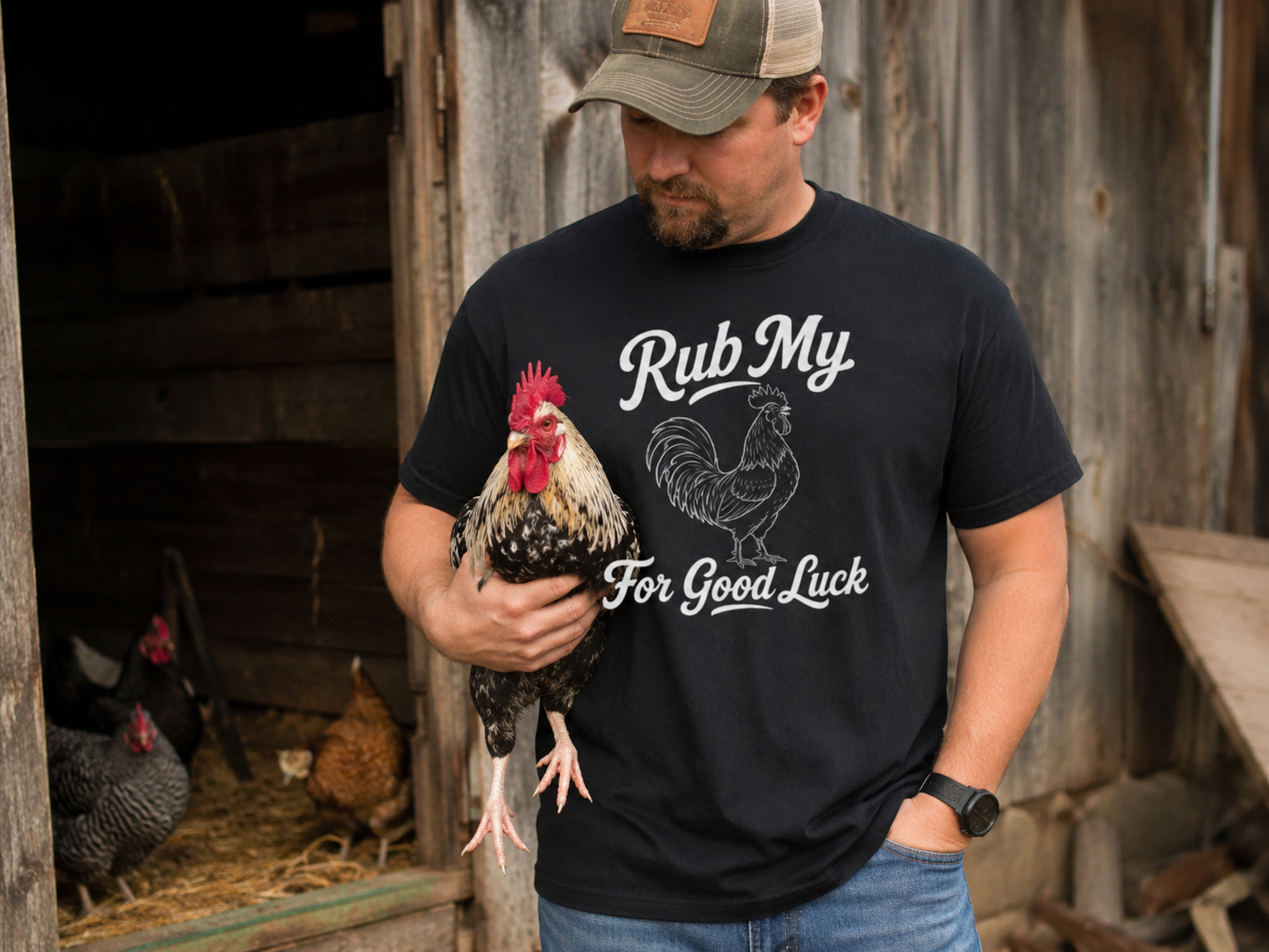 Rub My Rooster for Good Luck T-Shirt