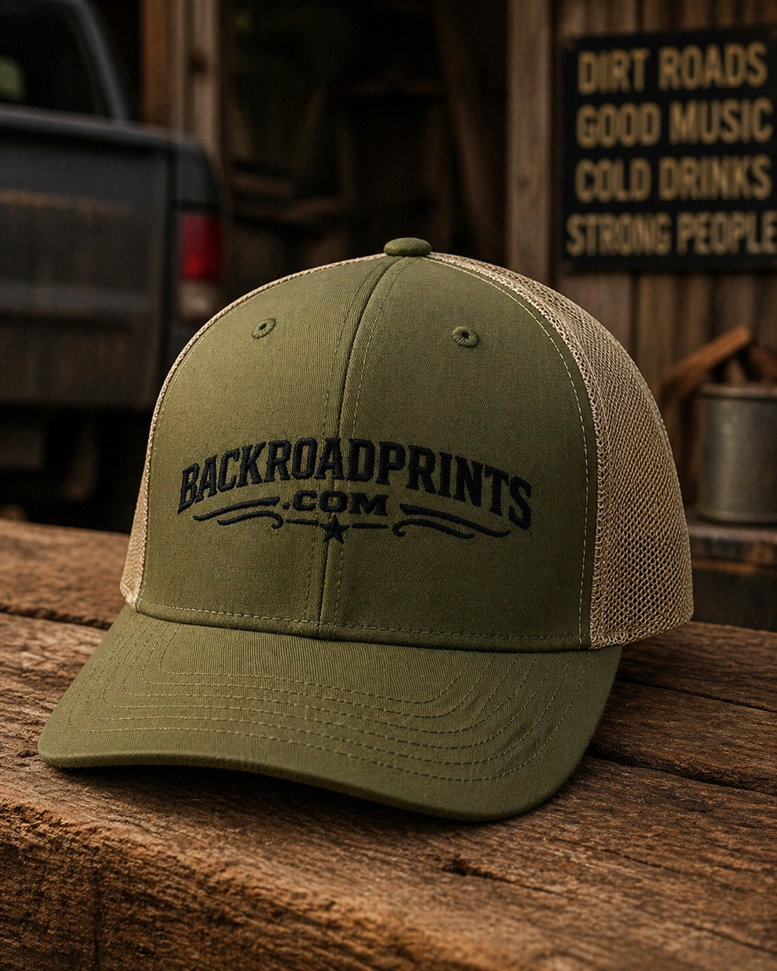 Backroad Prints Logo Embroidered Hat