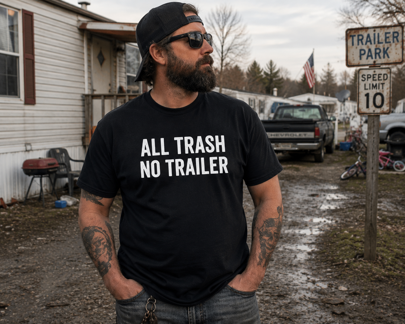 All Trash No Trailer T-Shirt