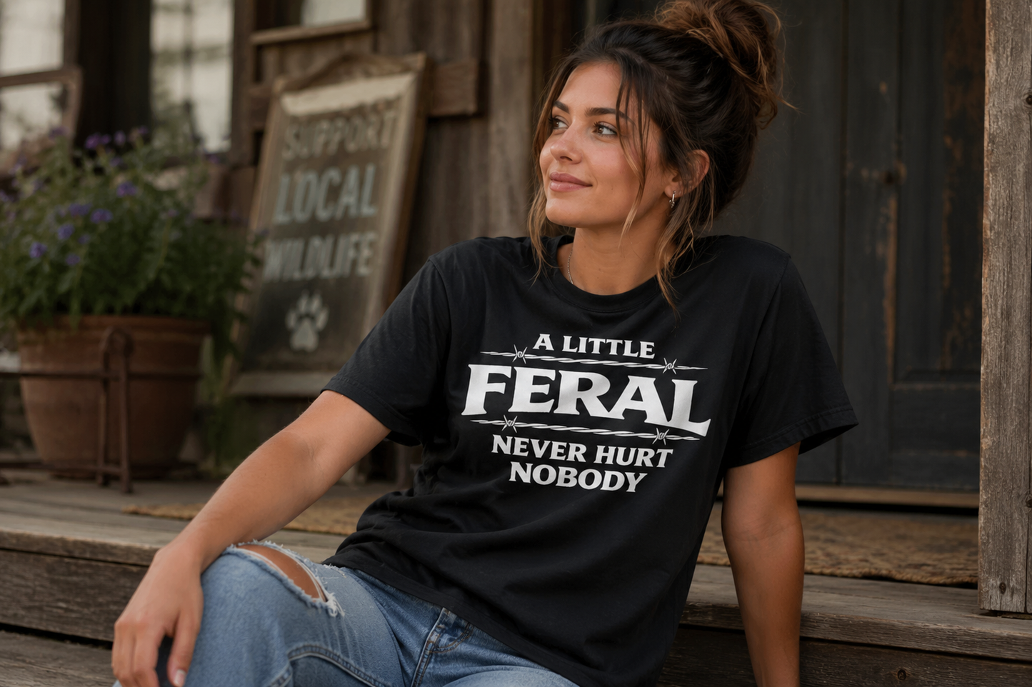 A Little Feral Never Hurt Nobody T-Shirt