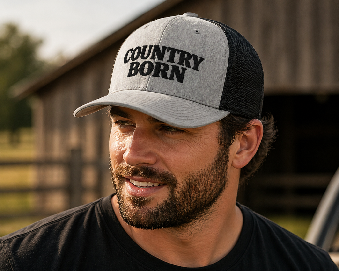 Country Born  Embroidered Hat