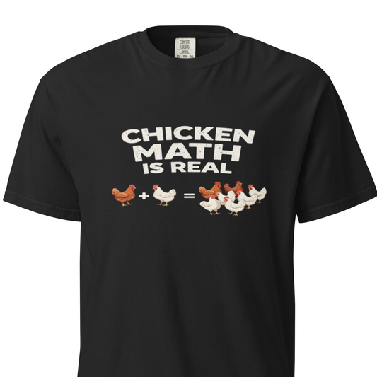 Chicken Math Is Real – Funny Chicken Farm Life T-Shirt