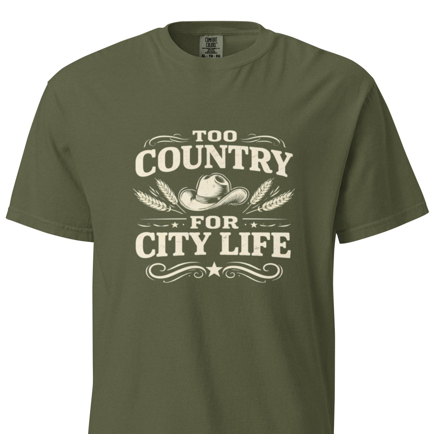 Too Country for City Life – Rustic Farm Life T-Shirt