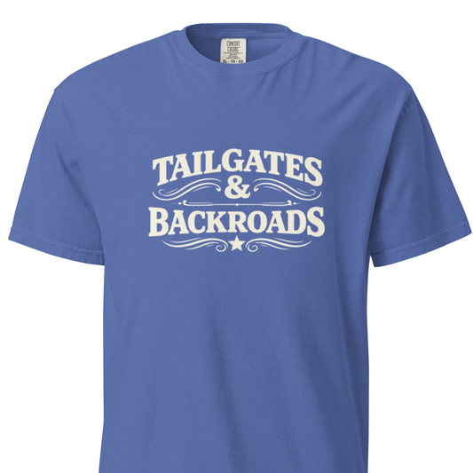 Tailgates & Backroads – Blue Collar Country T-Shirt